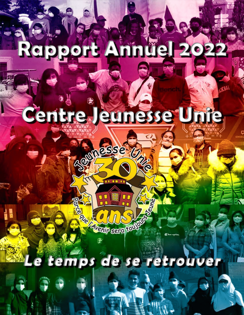 Couverture du rapport d'activité 2018-2019.